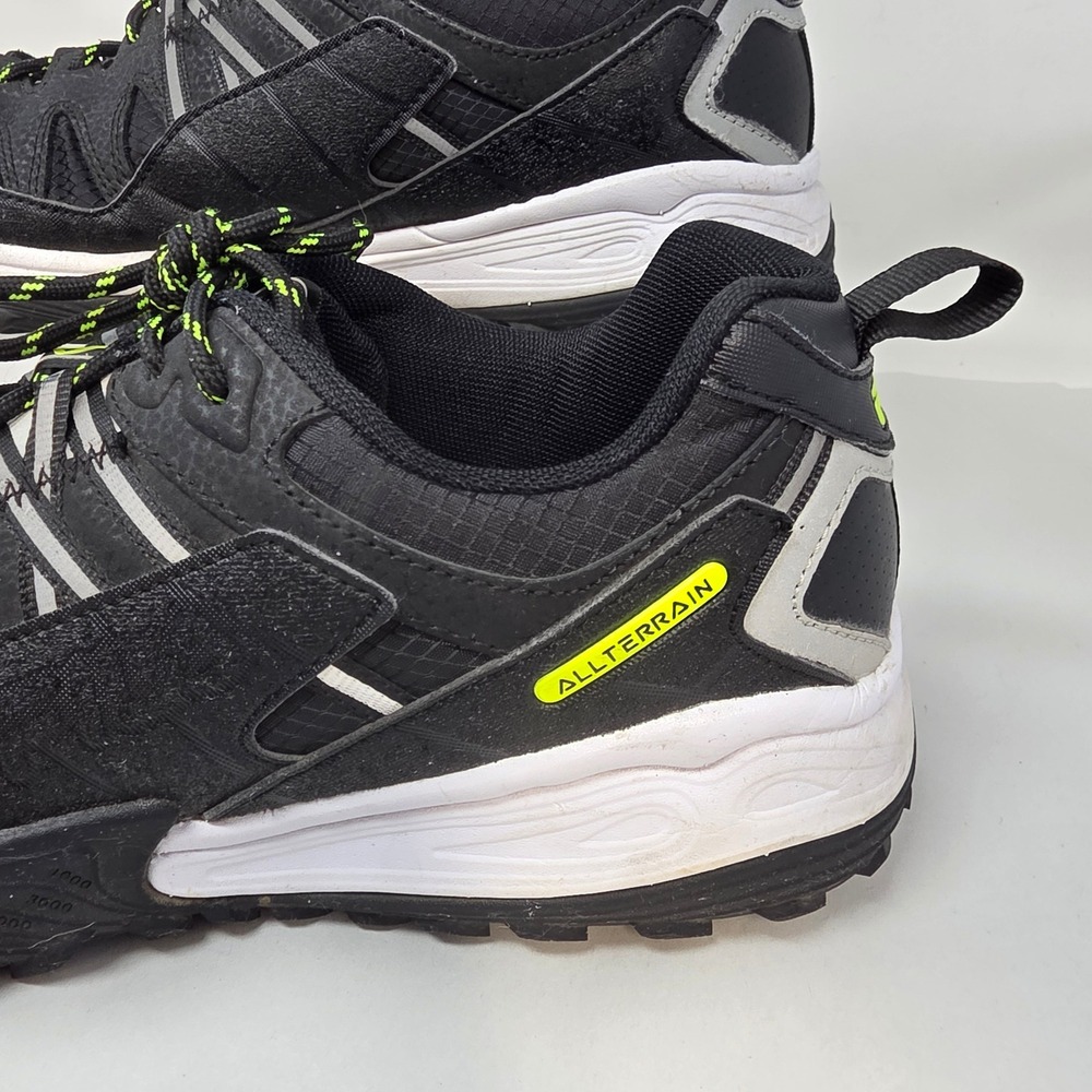 Fila All Terrain Trail Running Shoes Mens 9 Black Lime Green 1JM01275-016 Exc - Picture 11 of 16